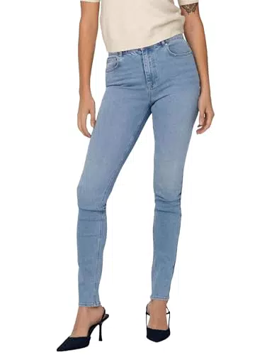 ONLY Damen Jeans Onldruna HW Skinny – Modische Skinny-Fit Damenjeans