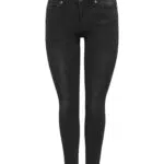 ONLY Damen Skinny Fit Jeans, Stone Wash Stretch Denim Regular Waist