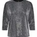 ONLY Onlqueen 3/4 Glitter T-Shirt für Damen - Stilvolles Design
