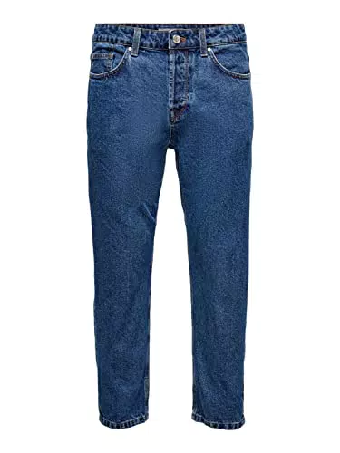 ONLY & SONS ONSAVI Beam Herren Slim Fit Jeans Denim