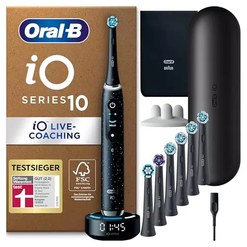 Oral-B iO Series 10 Plus Edition Elektrische Zahnbürste mit 7 Pflege-Modi