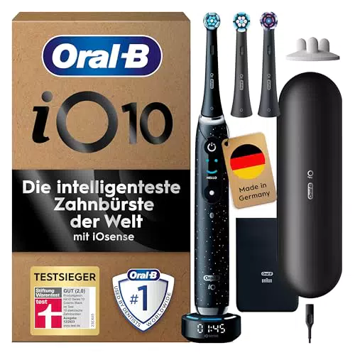 Oral-B iO Series 10 Plus Edition Elektrische Zahnbürste mit 7 Pflege-Modi