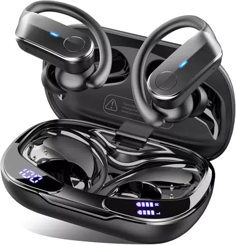Ordtop Bluetooth Kopfhörer Sport mit HiFi Stereo und Noise Cancelling, wasserdicht