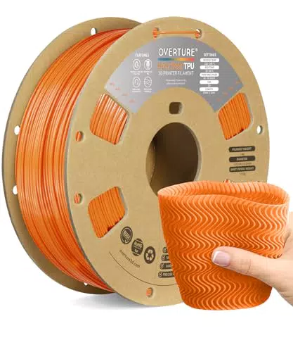 OVERTURE TPU Filament 1.75 mm für 3D-Drucker - Flexible Rolle, 95A Maßgenauigkeit +/- 0,03 mm