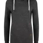 OXMO Vicky Hood Long Damen Kapuzenpullover Hoodie Pullover mit Kapuze