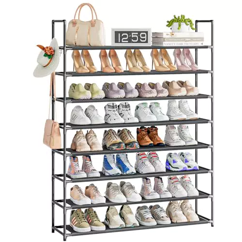OYREL Schuhregal 8 Ebenen – Platzsparender Schuhständer für Ihre Schuhe