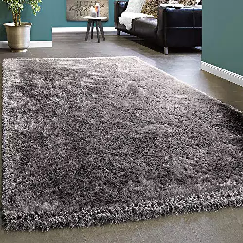 Paco Home Teppich Shaggy Hochflor Flauschig und Glänzend