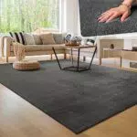 Paco Home Waschbarer Teppich Wohnzimmer Schlafzimmer Kurzflor rutschfest Flauschig Weich Moderne Einfarbige Muster