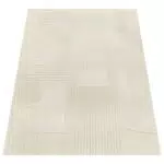 Paco Home Moderner Kurzflor Wohnzimmerteppich mit 3D Muster für Schlafzimmer