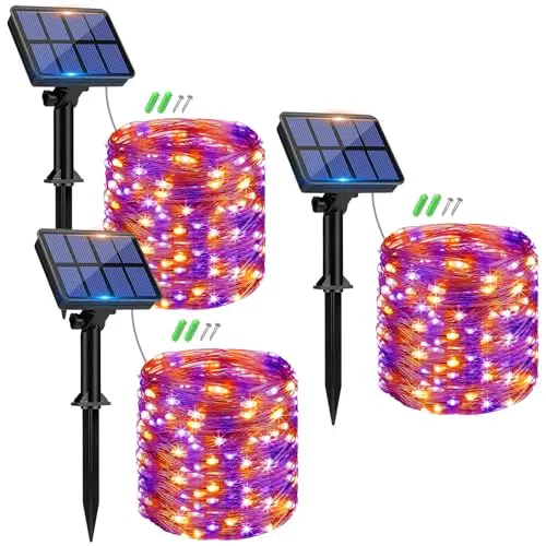 Peasur Solar Lichterkette Außen, 120 LED, wetterfest, IP65, für Garten & Deko