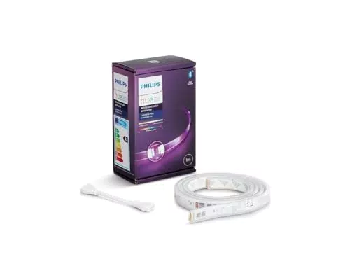 Philips Hue Lightstrip Plus Erweiterung - Dimmbare LED Beleuchtung mit 16 Mio. Farben