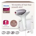 Philips Lumea IPL 8000 Haarentfernungsgerät BRI949/00 + Gesichtshaarentferner BRR454/00