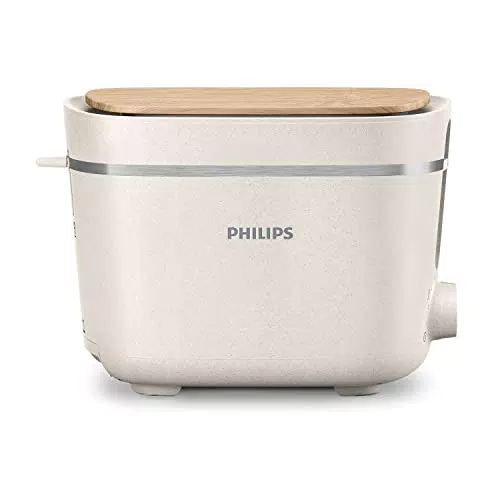 Philips Toaster 2 Toastschlitze, 8 Stufen, Brötchenaufsatz