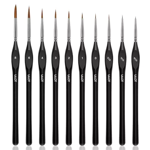 Pinselset – Feine Detailpinsel für Acryl- und Aquarellmalerei, Modellbau