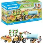PLAYMOBIL Country Traktor mit Anhänger und Wassertank für kreatives Spielen