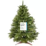 Pure Living Künstlicher Weihnachtsbaum 90cm - Naturgetreu mit Holzständer und Tasche