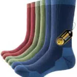 PULIOU Merino Socken für Herren und Damen, Thermo- und Wandersocken, Anti-Blasen