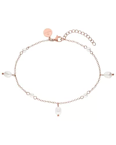 Purelei® Pearl Drop Fußkette – Wasserfeste, verstellbare Edelstahl-Fußkette für Damen