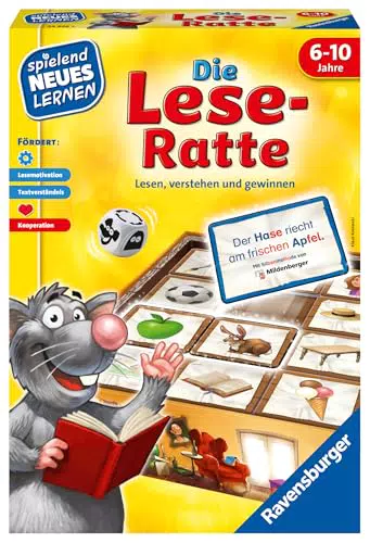 Ravensburger Lese-Ratte und Affenstarke Zahlen-Bande für Kinder Spielen und Lernen