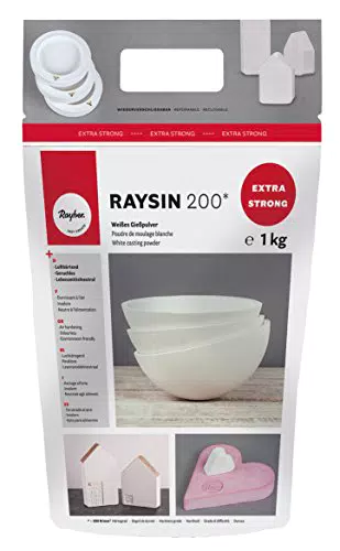 Rayher Raysin Gießpulver - lufthärtend und geruchslos für kreative Projekte