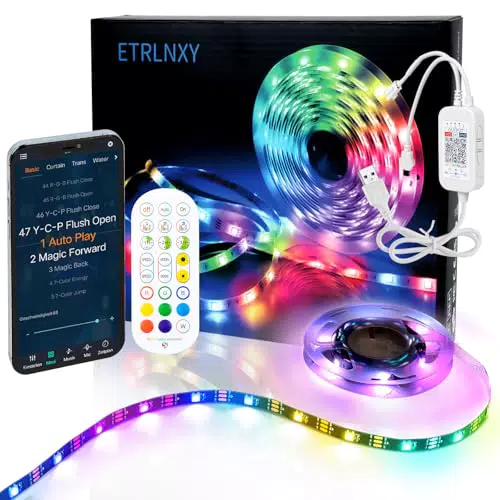 RGBIC LED Strip – Smart TV Hintergrundbeleuchtung mit App und Fernbedienung