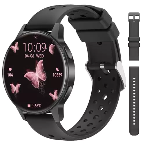 RifePhi Smartwatch Damen mit Touchscreen, Fitnessuhr und Herzfrequenzanalyse