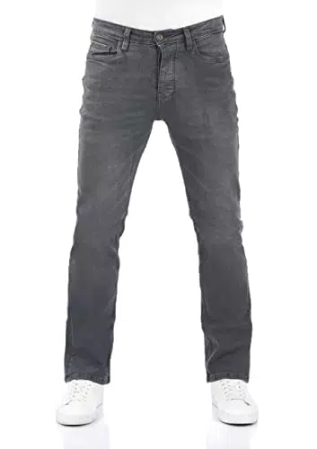 RIVFalko Herren Stretch Bootcut Jeans – Hochwertige Denim Hose in Grau
