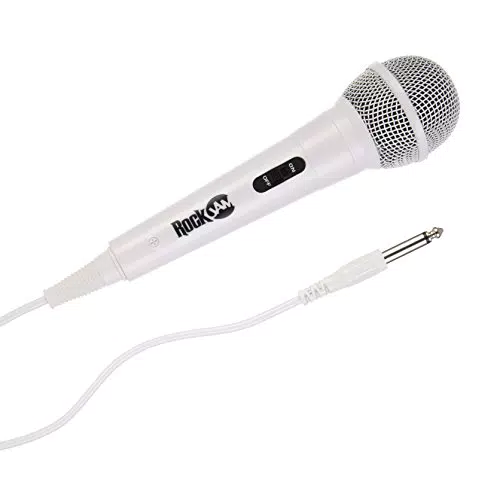 RockJam Karaoke Mikrofon, unidirektionales dynamisches Mikrofon mit 3 m Kabel
