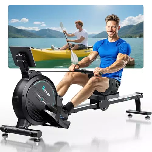 Rudergerät Magnet-Fitnesstrainer für Zuhause – 16 Stufen Widerstand, APP-kompatibel