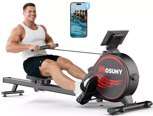 MOSUNY Rudergerät für Zuhause mit 32 Widerstandsstufen und magnetischem Widerstand
