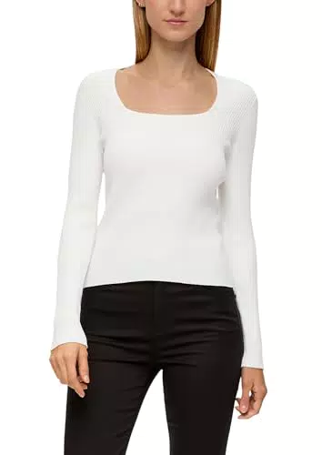s.Oliver BLACK LABEL Pullover mit Rippstruktur für Damen