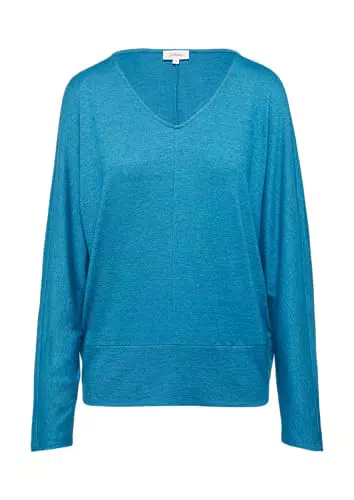 s.Oliver Langarmshirt mit V-Ausschnitt für Damen