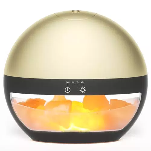 SALUBRITO Aroma Diffuser mit Himalaya Salz für ätherische Öle und Aromatherapie