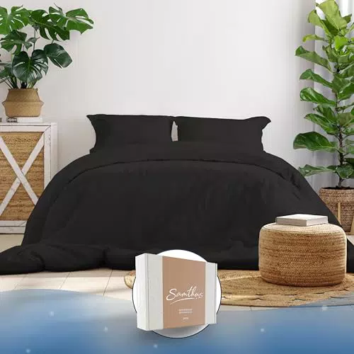 Samthus Bettwäsche aus Baumwolle Satin – Oeko-Tex zertifiziert – weicher Schlaf