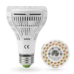 SANSI Pflanzenlampe LED Vollspektrum E27 für Zimmerpflanzen und Garten