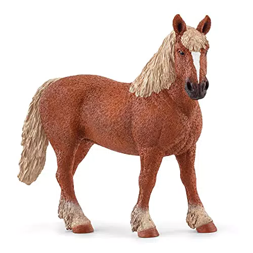 SCHLEICH Farm World Belgische Zuchtstute Spielfigur - Bauernhof Spielzeug ab 3 Jahren