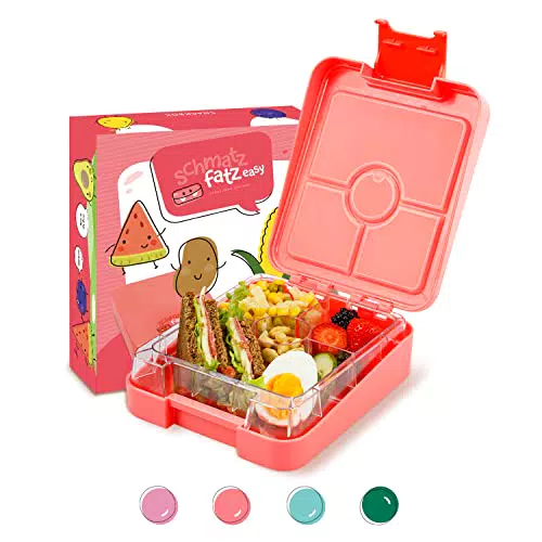 schmatzfatz easy Snackbox mit Fächern – Brotdose Lunchbox Bento Box für Kinder