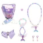 Seatecks Kinder Schmuckset - Halskette, Armband, Ohrringe und mehr für Parties