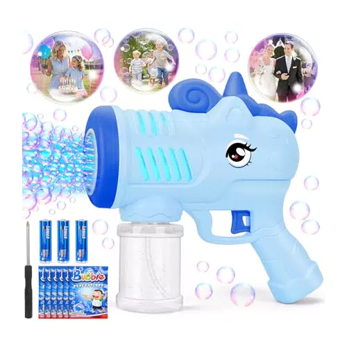 KETIEE Einhorn Seifenblasenmaschine für Kinder – Perfekt für Geburtstagsfeiern