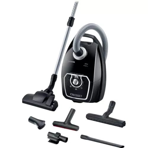 Siemens Staubsauger mit Beutel Z 7.0 family VSZ7330 - Ideal für Allergiker - Hygiene-Filter Plus - Starke Saugleistung