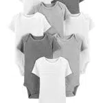 Carter's Baby Body Kurzarm Unisex, Weiß - Hochwertige Qualität