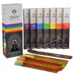 Simply Vedisch Premium Chakra Räucherstäbchen für Meditation und Reiki