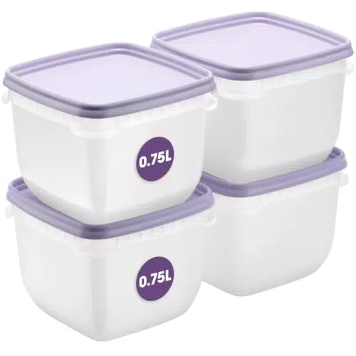 SmartStore Frischhaltedosen mit Deckel – BPA-freie Kühlschrank Organizer für Meal Prep