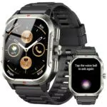 Militär Smartwatch mit GPS, IP68 wasserdicht, Fitnessuhr mit Telefonfunktion