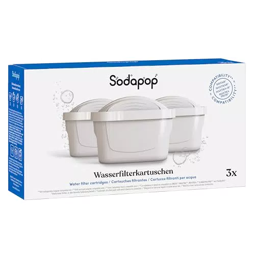 Sodapop Wasserfilter-Kartuschen kompatibel mit BRITA MAXTRA MAXTRA+ MAXTRA PRO