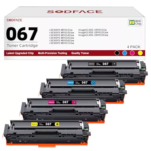 SODFACE Toner Set kompatibel für Canon i-SENSYS MF655Cdw MF657Cdw MF656Cw