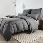 Soifox Bettwäsche Sets aus Mikrofaser - Bügelfrei & Knitterfrei, Bettbezug + Kissenbezug mit Reißverschluss