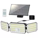 Solarlampen mit Bewegungsmelder – 160 LED IP67 Solarleuchte für Außenbereiche