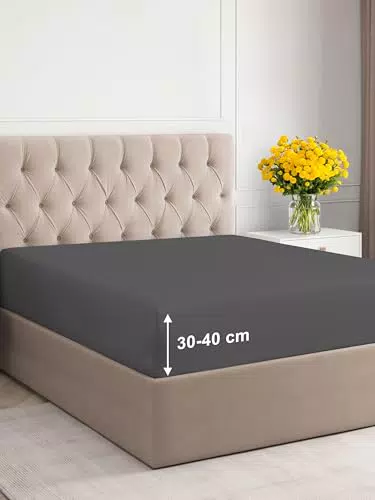 Luxus Spannbettlaken für Matratzen bis 40 cm Höhe – Atmungsaktiv und knitterfrei