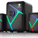 SPKPAL 2.1 PC Lautsprecher mit Subwoofer und RGB, USB, Aux für Gaming – S192